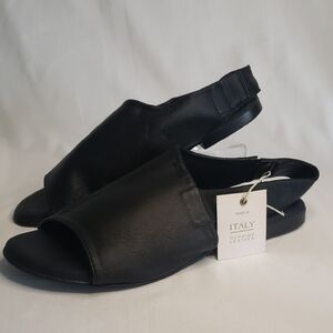 Sophia Milano Leather Slingback Sandals